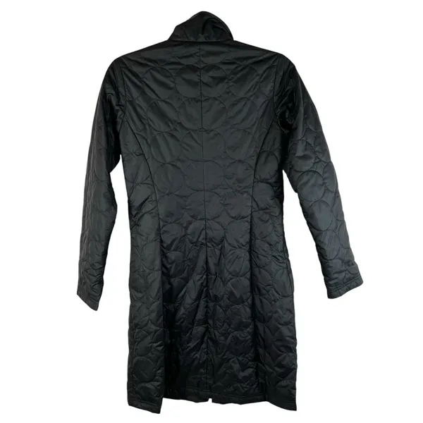 Patagonia Jacket Womens Sz XS Black Quilted‎ Long Insulated MOR Coat Floral - Image 3