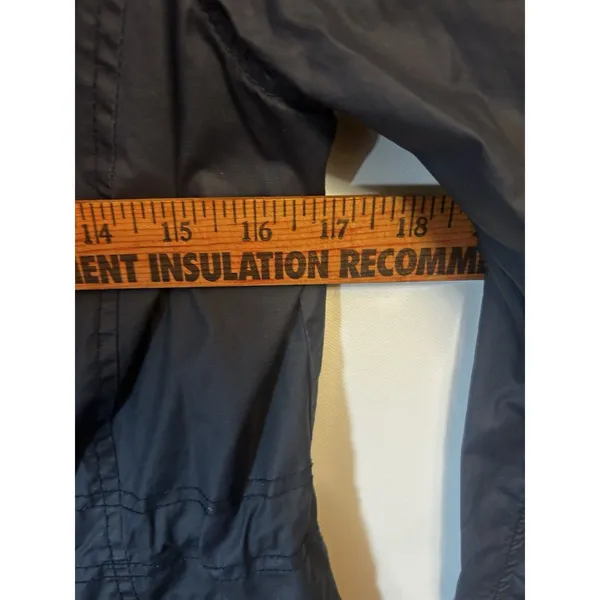 American Rag Navy Blue Women’s Size M Hooded UtilityRaincoat Jacket Lightweight - Image 8