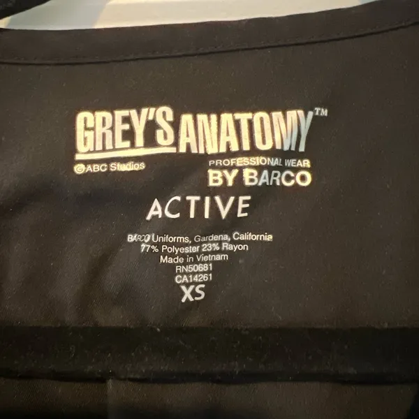 Black Grey’s Anatomy Srub Top - Image 3