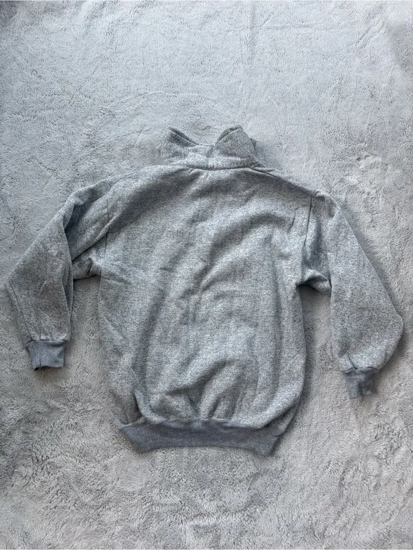 Vintage Great Wall of China Tourist Sweatshirt Quarter Zip Pullover Large - Image 4