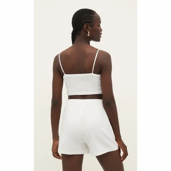 Stradivarius White High Waist Women's Shorts - Image 3