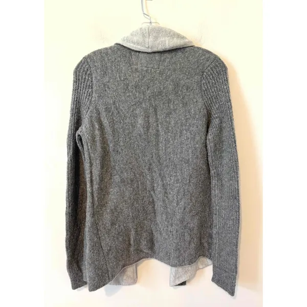 Abercrombie & Fitch Oversized Two Tone Open Front Cardigan Gray Size XS - Image 2