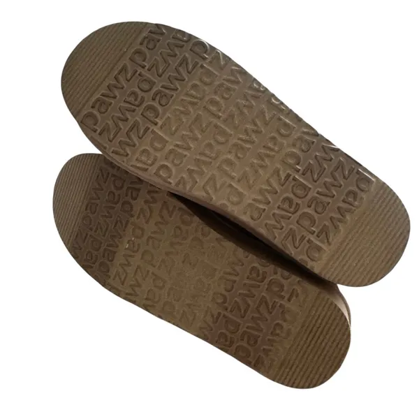 Pawz‎ by Bearpaw Tan Suede Slip-On Cozy Fur Lined Mules Size 8 - Image 4