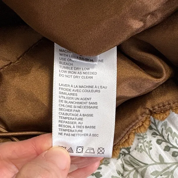BDG Urban‎ Outfitters Brown Corduroy Velvet Cropped Puffer Coat Jacket Size XS - Image 7
