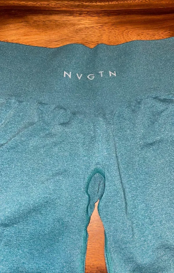 NVGTN Pro Shorts Teal Seamless - Image 2