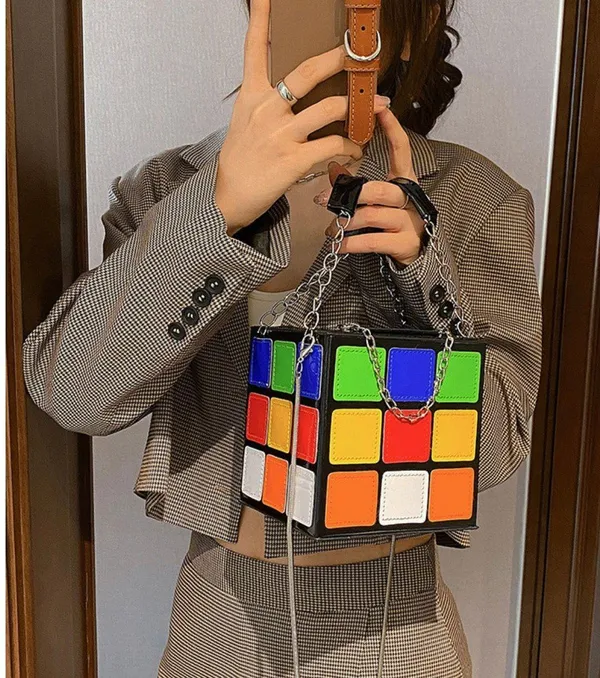 Rubik’s Cube Purse Handbag Multiple - Image 2