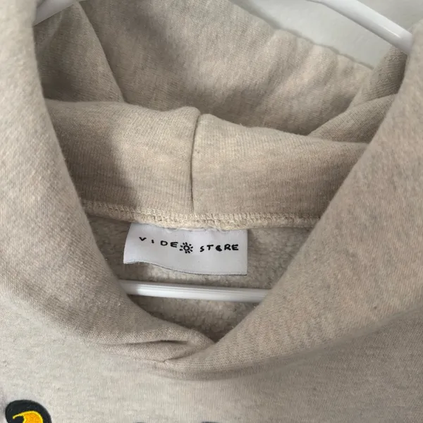 Video Store Boyfriend Warehouse Oversized Hoodie Gray Size M - Image 4