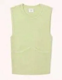 Abercrombie & Fitch Underbust Lime Green Corset Crewneck - Image 2