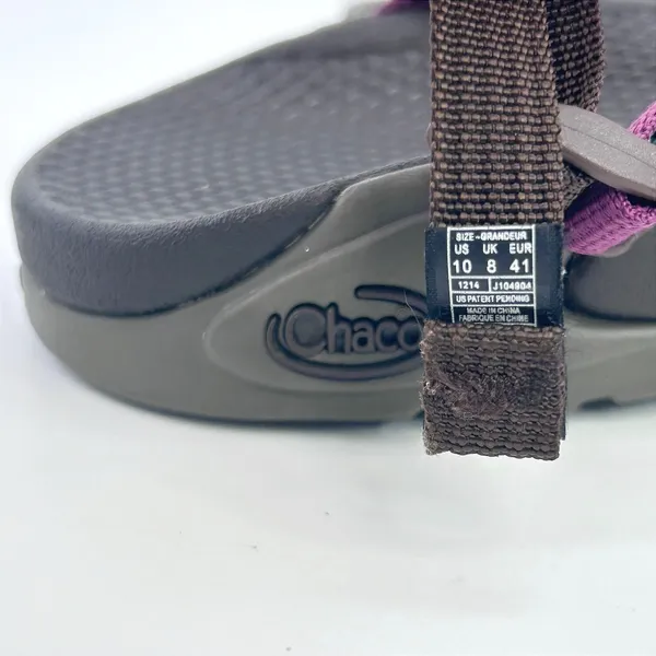 Chaco Zong EcoTread Sandals Womens 10 Berry Teal Toe Loop J104904 Discontinued - Image 11