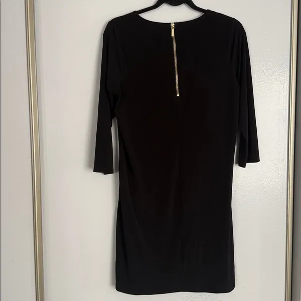 Michael Kors Black Long-Sleeve Shift Dress - Image 6