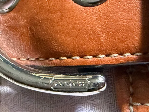 Vintage Coach Soho Lavender Signature Buckle Tote F12311 - Image 4