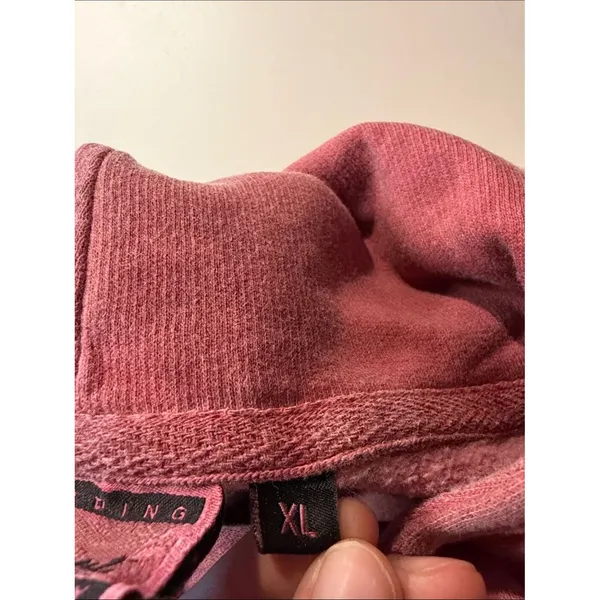 Tybee Island Georgia Athl Dept Hoodie Drawstring Kangaroo Pocket Worn In Ombre L - Image 4