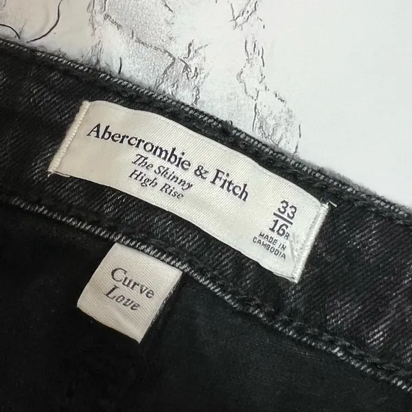 NWT Abercrombie & fitch‎ curve love skinny high rise Sz 33 - Image 6