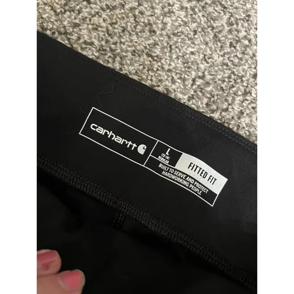 Carhartt Black Force Fitted Midweight Utility Leggings L Good - Image 2