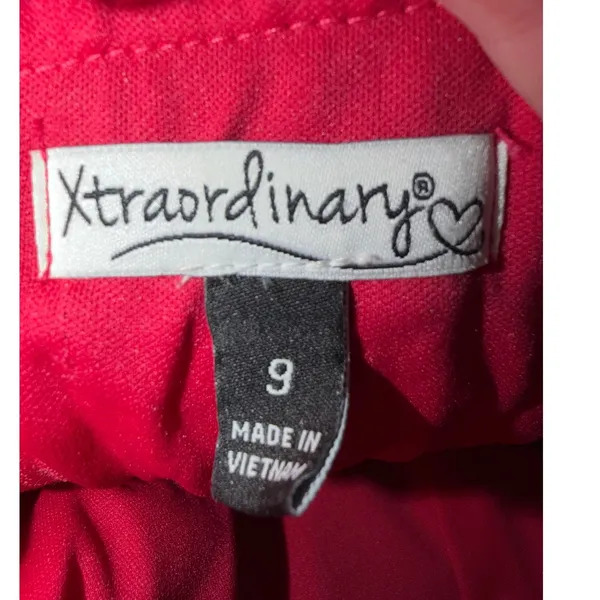 Xtraordinary hot‎ pink High Low Fit and Flare Formal Dress Size 9 NWT - Image 3