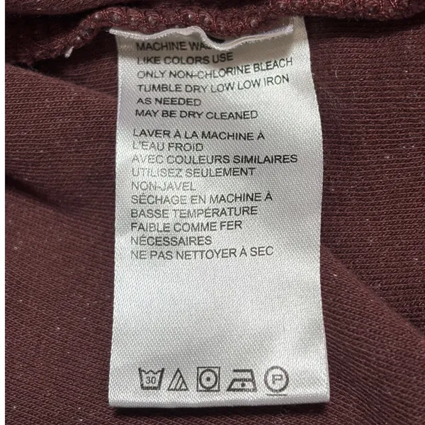 Free People We The‎ Free Ruby Jacket Wine Burgundy Fleece Shacket Medium - Image 6