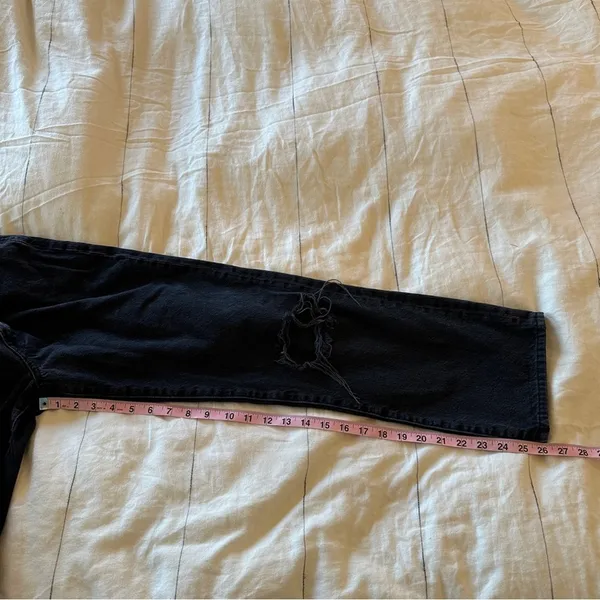 SLVRLAKE Denim London Black Straight Leg Jeans 26 - Image 7