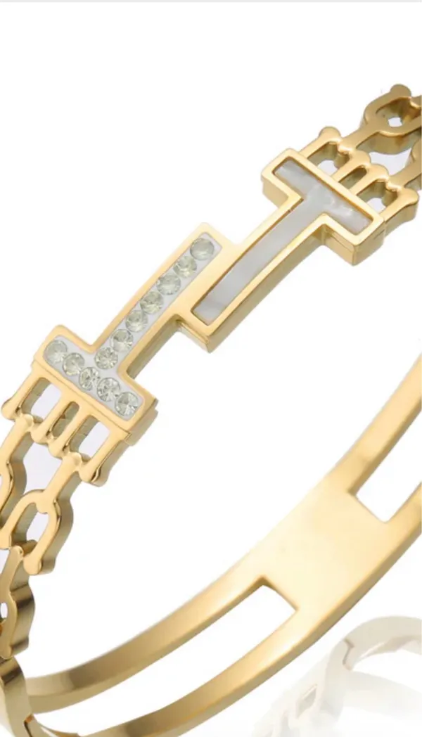 Heritage Gold T Cuff - Image 2