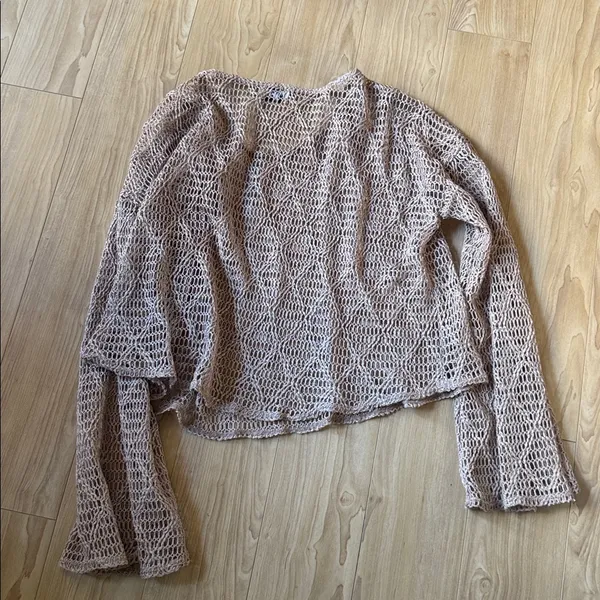 Show Me Your MuMu Beige Knit Top - Image 4