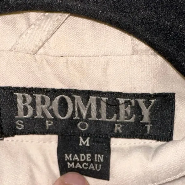 Bromley Sport Jacket‎ Medium Beige Hooded Lined Utility Coat Women - Image 6