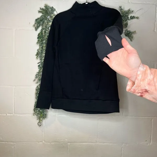 Fabletics | women black athletic cowl neck pullover - Image 5