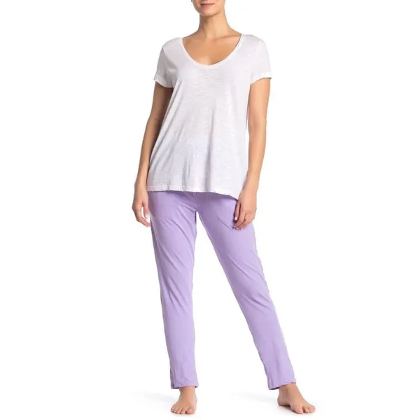 AQS‎ Unisex Periwinkle Lounge Pants Size Medium NWT Purple - Image 2