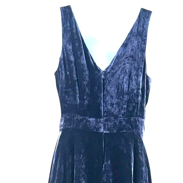 Boden Velvet Dress Dark Blue 2‎ - Image 7