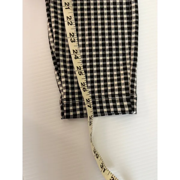 Maeve‎ by Anthropologie Gingham Check Pants Women's Size 2 Black White - Image 7