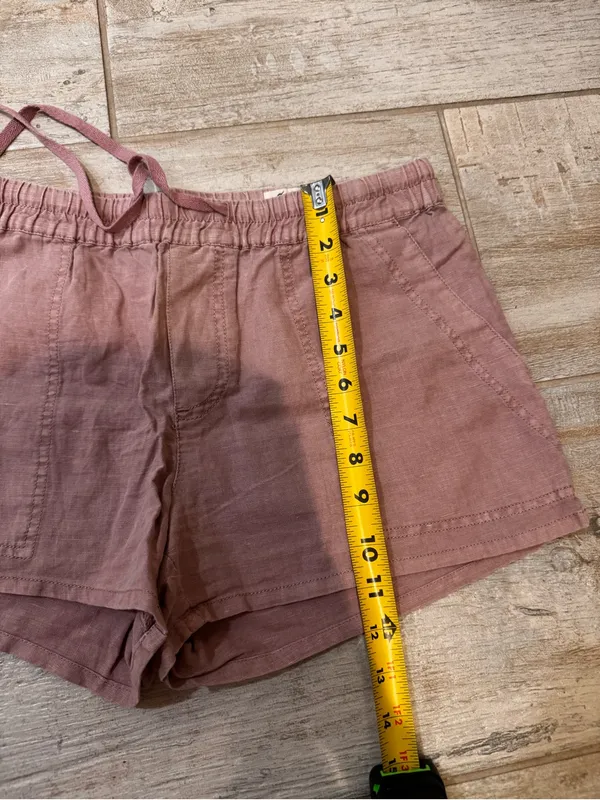 Cosmic Blue Love Purple Linen Drawstring Shorts - Image 7