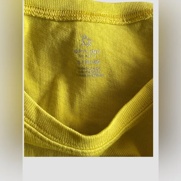 Offline By Aerie Long Sleeves Come Ski With Me Mustard Yellow Thumbholes XL NWT - Image 5