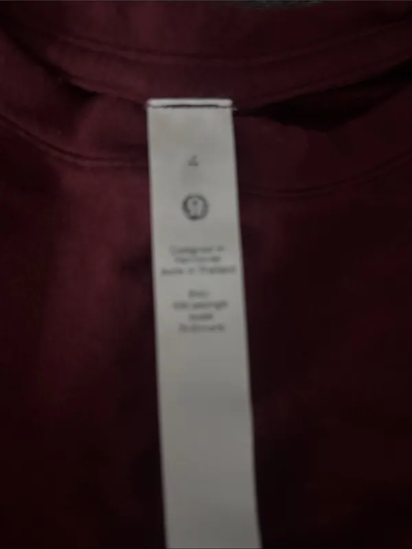 lululemon athletica Long-Sleeve Crew Top - Burgundy Wine - Image 2