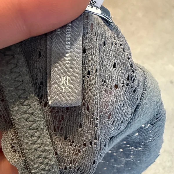 Aerie Grey Lace Racerback Unlined Bralette Size XL - Image 4