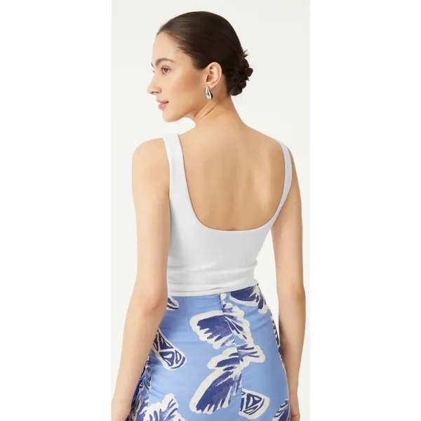 Brand New OGL Cashsoft Mockneck Cap Sleeve Tank NWT Size S Blue - Image 2
