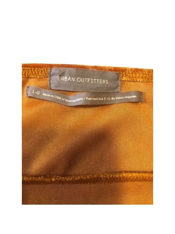 Urban Outfitters Orange Velvet Dress Size Large - Image 9