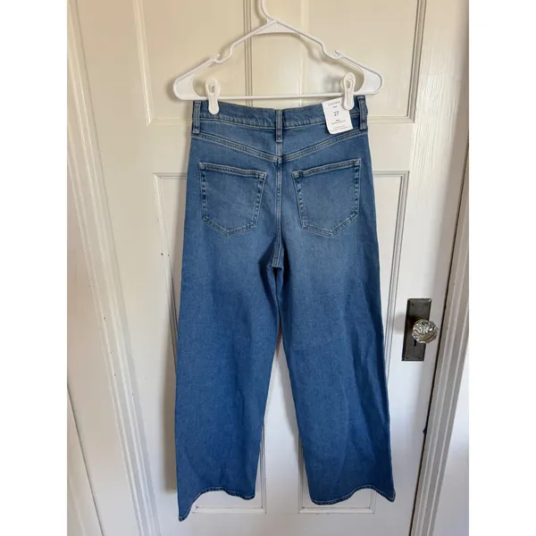 NWT Z Supply Nova High Rise Wide Leg Jean in Fresca size 27 - Image 7