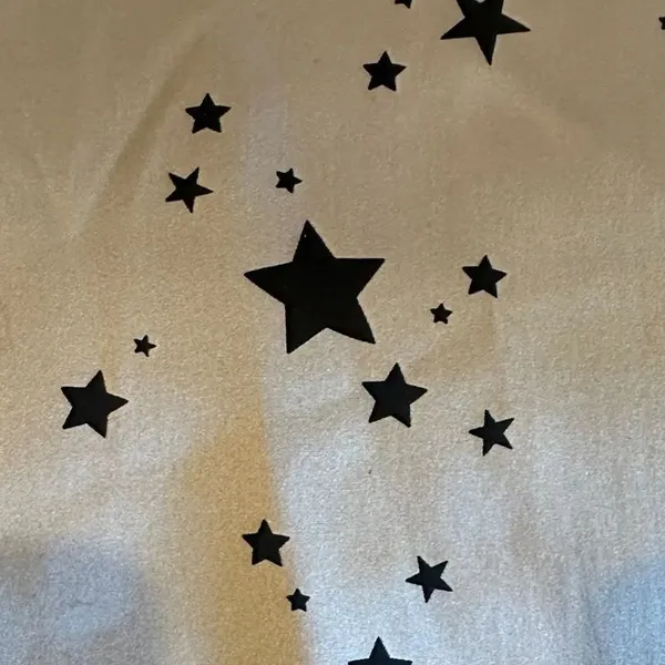 Cami NYC Silver & Black Star Print Silk Camisole Tank Top Size S - Image 4