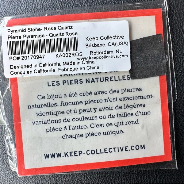 Keep Collective Charm Quartz Pyramid New Pink - Image 2