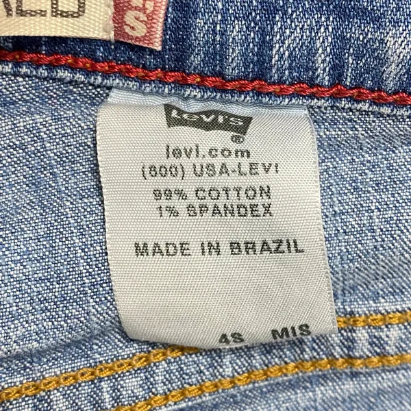 Levis 550 Relaxed Tapered Light Wash Distressed Jeans Womens 4‎ Short 4S Blue - Image 8