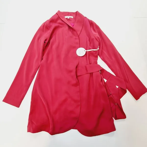 MORE TO COME Halley Blazer Wrap Dress in Hot Pink Small - Image 3