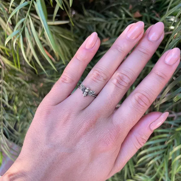 Free People Sterling silver butterfly ring sz 6 - Image 2