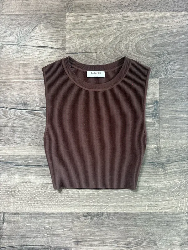 Aritzia Babaton Brown Tank Top - Image 3