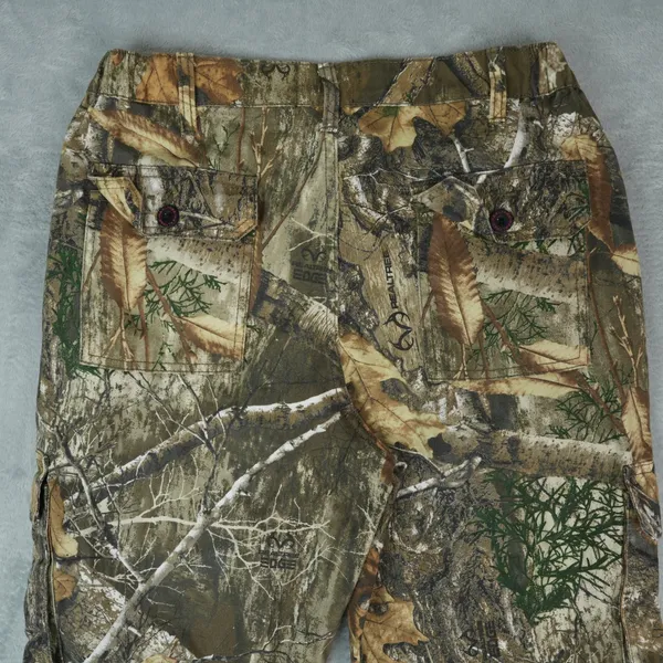 Realtree Edge Camo Cargo Pants Womens Medium Brown Pink Logo Hunting Gorpcore - Image 4
