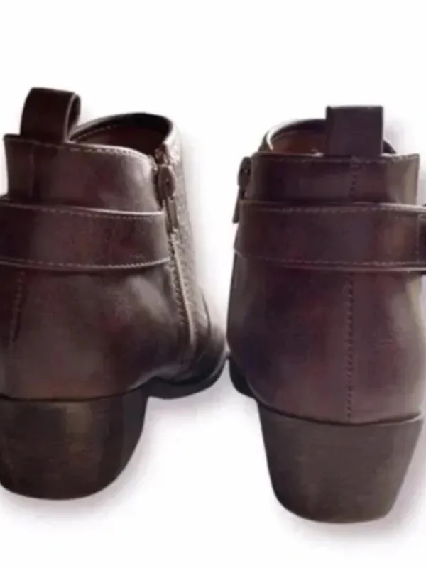 Jellypop Women's Sarin Brown Ankle Booties - Image 7