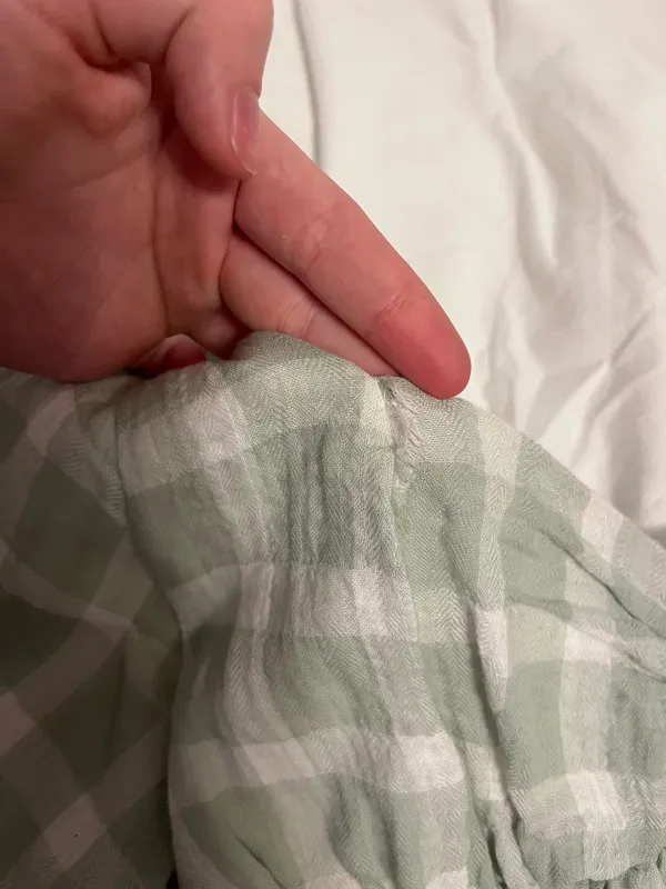 Light Green Show Me Your Mumu Gingham Blouse - Image 4