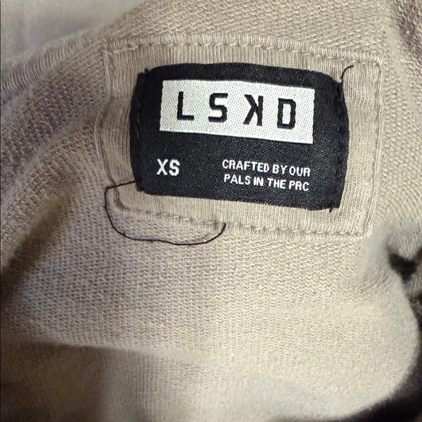 LSKD Gray Hoodie Size XS - Image 2