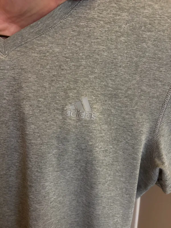 Adidas Women’s medium light gray Climalite t shirt  - Image 3