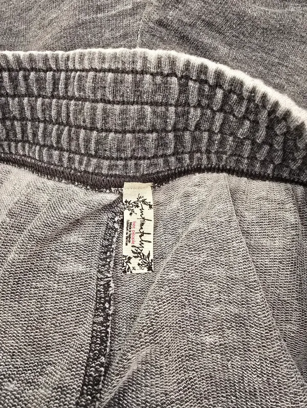 Free People Cozy Cool Girl Lounge Pants in a washed black grey finish XL - Image 5