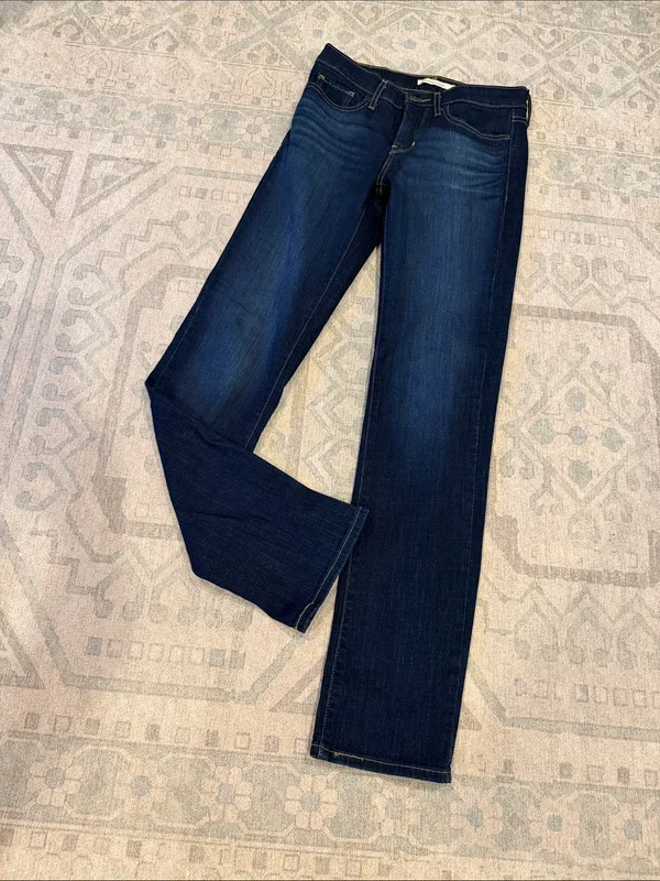 Levi’s 314 Shaping Straight Jeans - Dark Blue - Image 3
