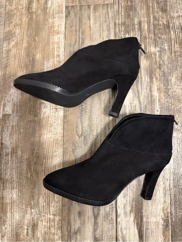 Black High Heel Ankle Bootie Size 9 - Image 8