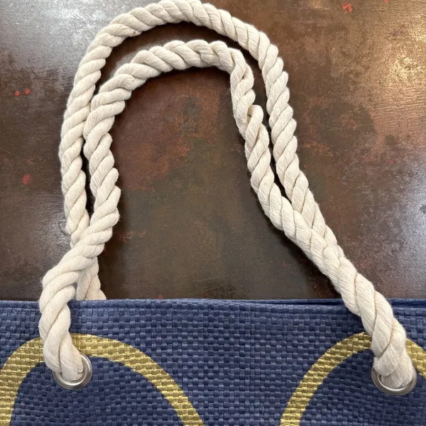 NFL Love Rope Tote Denver Broncos Navy Gold Game Wear Football purse bag - Image 3